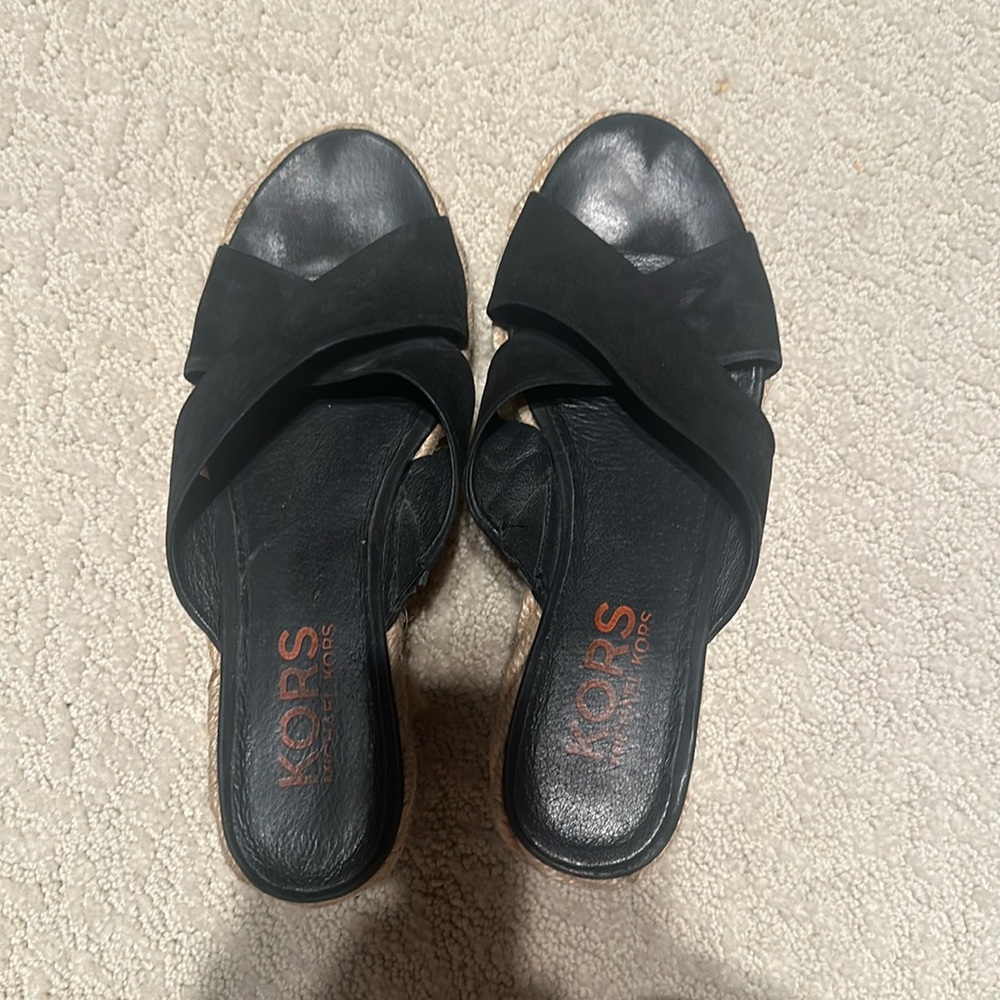Size 8 Michael Kors wedge sandals
